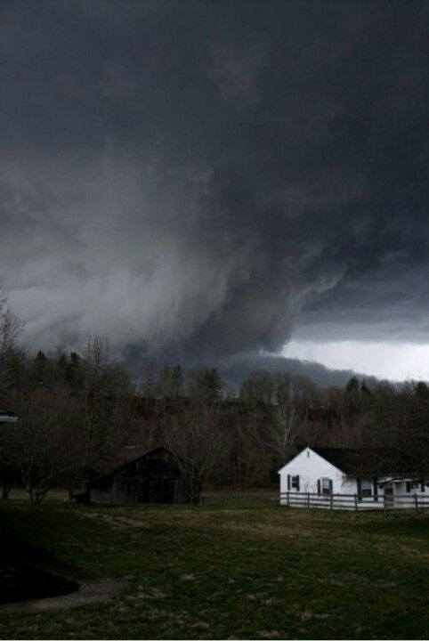 Wedge-type tornado. Typically, these can be some of the nastiest, F3-F5 with winds well in excess of 200 mph. The worst of these leave clean foundations in their wake and literally suck grass right out of the ground.