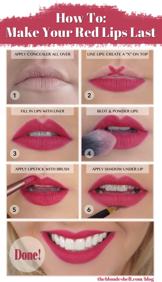 Check out this tutorial and your lip color will last from there ceremony to the reception! #weddings #makeup #bridalbeauty