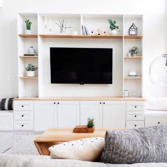 Built In Entertainment Center Have An Empty Wall Build An Entertainment Ce Living Room Entertainment Center Living Room Wall Units Home Entertainment Centers