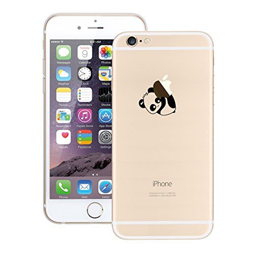 coque iphone 6 transparente avec motif noir