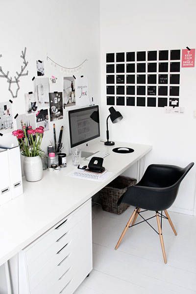 These chic desktops and home offices will inspire you to create the perfect workspace.