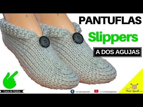 10 Tejiendo Pantuflas Slippers A Dos Agujas Tejidos A Dos Palitos Youtube Zapatos De Ganchillo Zapatillas De Ganchillo Zapatos Tejidos A Gancho