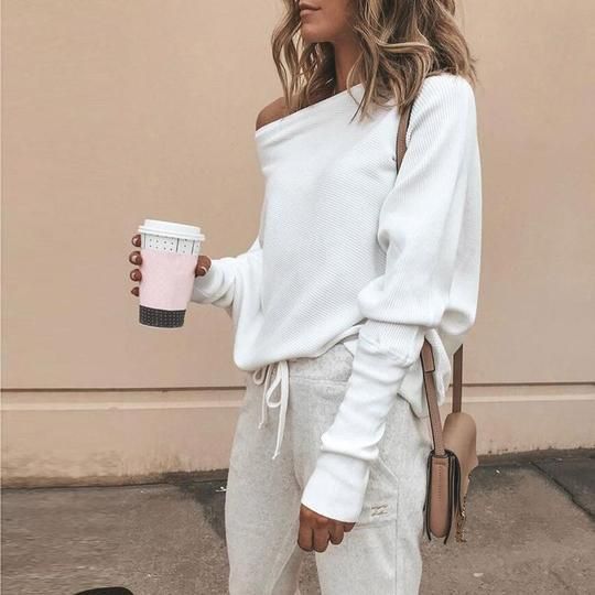 Harper Off Shoulder Batwing Sweater eotita | Fashion Harper Off Shoulder Batwing Sweater eotita | Fashion