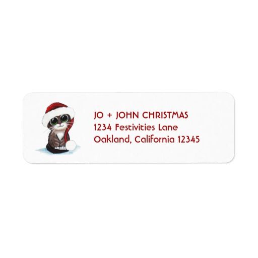 seasonal address labels