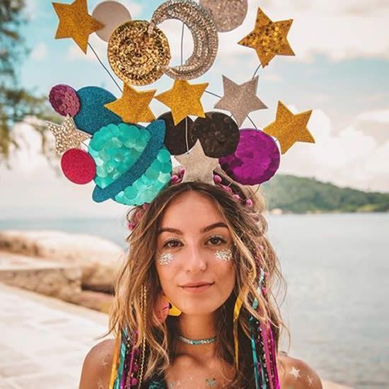 Rainbow Glitter Star Shades Glasses Fancy Dress Up Halloween Costume Accessory