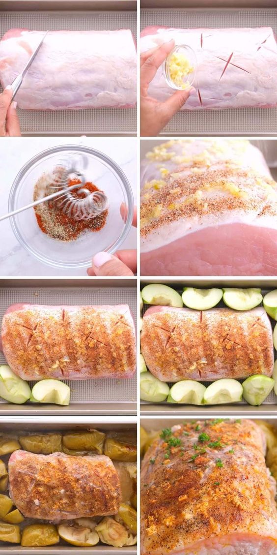 Ultimate Garlic Pork Loin Roast can be an easy weeknight meal, but is fancy enough for your holiday dinner parties with just five ingredients!