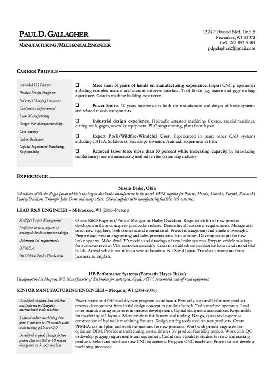 Manufacturing Engineer Resume Sample - http\/\/resumesdesign - plc programmer sample resume Manufacturing Engineer Resume Sample - http\/\/resumesdesign - plc programmer sample resume