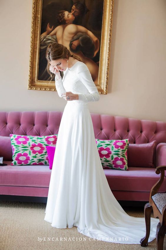 Simple Garden Wedding Dress