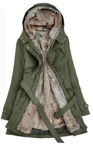 Jaqueta Casaco Poncho 2 Inverno Forrado Importado R 295 00 Hooded Winter Coat Army Green Hooded Winter Coat, Trendy Warm Winter Coats