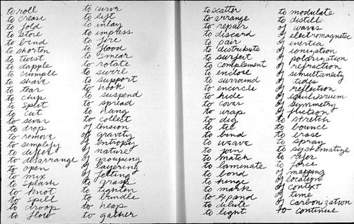 richard serra verb list - Google Search sculpture Pinterest - list of action verbs richard serra verb list - Google Search sculpture Pinterest - list of action verbs