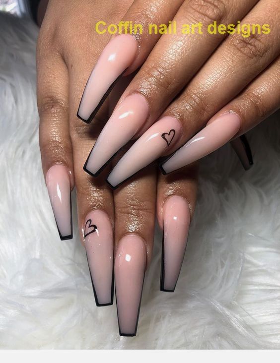 Cute Black Coffin Nails Design Best Acrylic Nails Coffin Nails Long Black Acrylic Nails