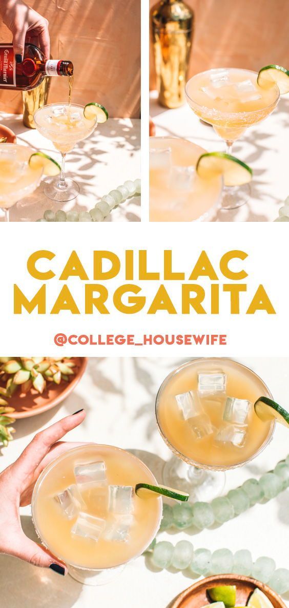 This classic Cadillac Margarita features top-shelf reposado tequila, fresh lime juice, sweet agave and a special Grand Marnier floater for restaurant-quality margaritas every time.It’s a tart, sweet and refreshing margarita recipe finished with a salt rim best served as the ultimate cocktail drink to enjoy with the girls – and guys!
