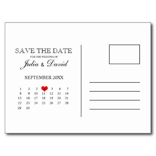 save the date postcard templates