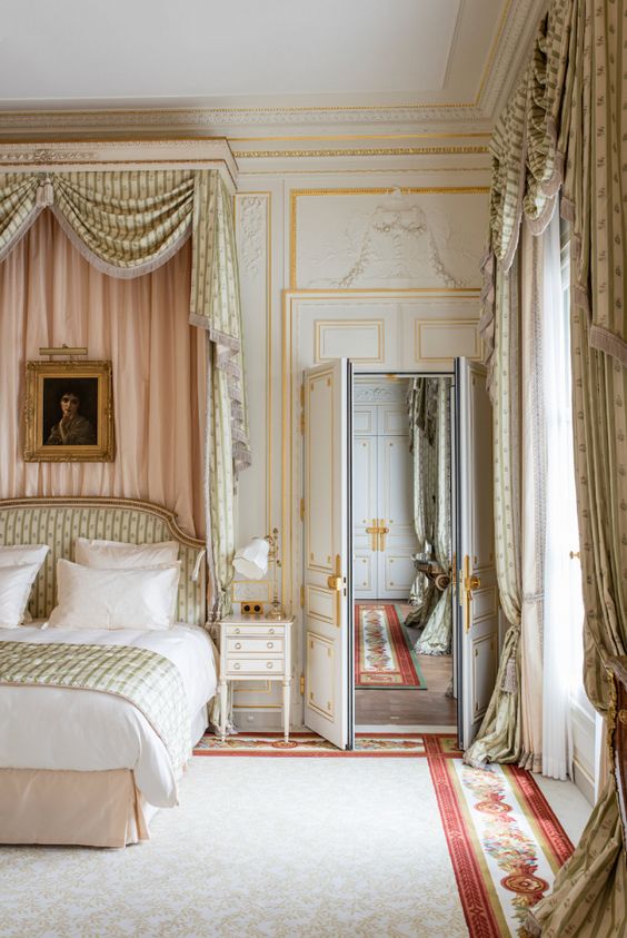 Ritz Paris suite Ritz Paris guestroom with timeless interior design and luxury decor #ritzparis #frenchprovincial