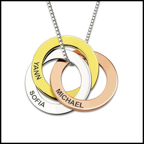 collier prenom 4 anneaux collier prenom 4 anneaux