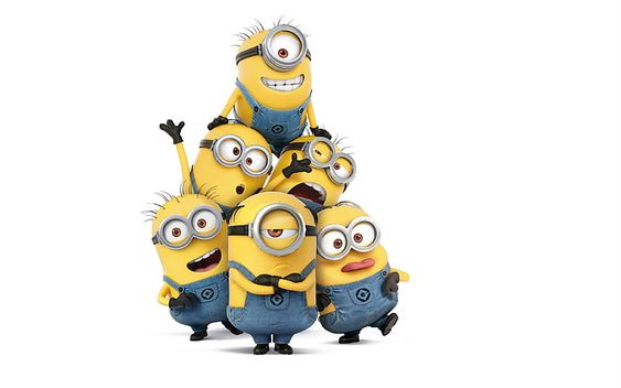 HD wallpaper: Despicable Me 3 Minions 4K 8K, white background, studio shot
