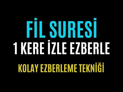 Fil Suresi Kolay Ezberleme 10 Tekrar Okunusu Anlami Dinle Dualar Fi Li Z Okuma
