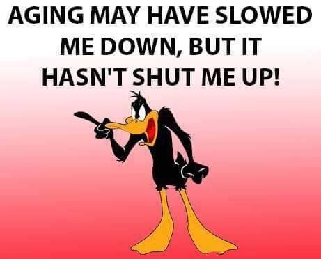 Aging May Have Slowed Me Down But It Hasn\'t Shut Me Up