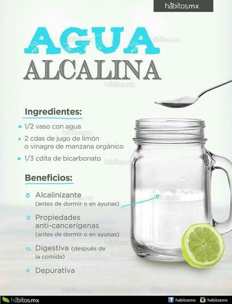 Agua Alcalina Recetas Para La Salud Bebidas Saludables Jugos Saludables