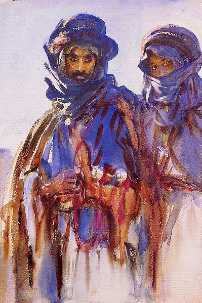 Incredible light and colors. Bedouins John Singer Sargent, ca. 1905-1906