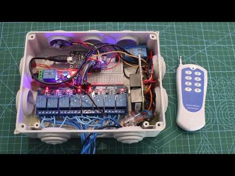 Alexa 8ch Relay Voice Control 433mhz Rf Remote Control Nodemcu Esp8266 Sinric Alexa Skill Youtube Alexa Skills Alexa Voice Arduino
