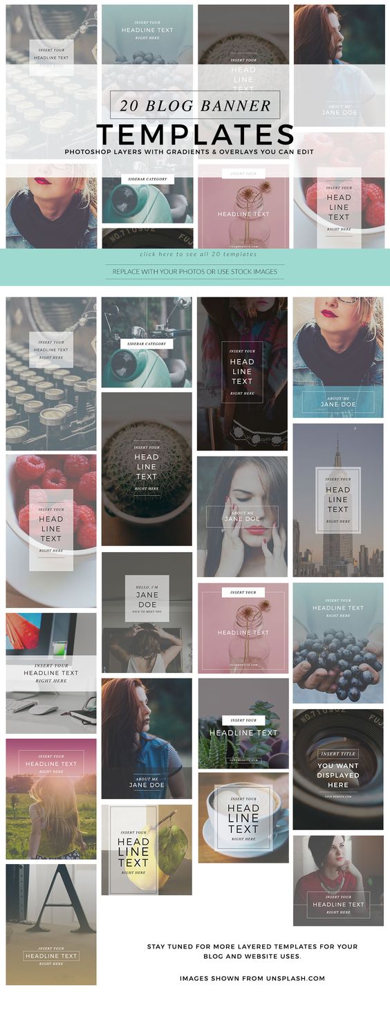 Blog Banner Graphics - Web Elements - 1