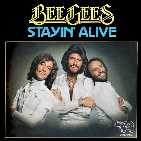 Bee Gees – Stayin’ Alive (single cover art) Bee Gees – Stayin’ Alive (single cover art)