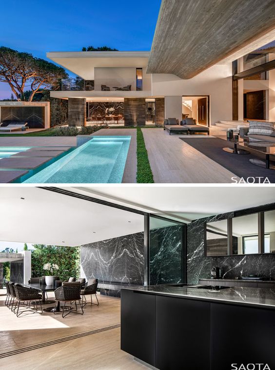 This New House In France Has A Wavy Concrete Ceiling