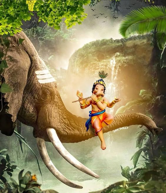 Pin by Akash Roy on The Supreme | Lord ganesha paintings, Ganesha pictures, New background images