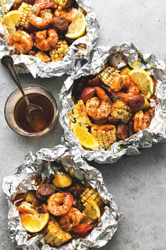 Shrimp Boil Foil Packs