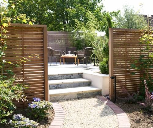 Create Secluded Areas With Wooden Garden Screening New Build Garden Ideas Backyard Garden Design Garden Screening
