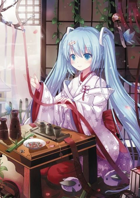 vocaloid hatsune miku kimono - Recherche Google