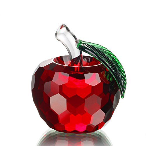 Crystal Apple Figurines Paperweight,Glass Apple Sculpture Figurines,Christmas Apple Gift,Glass Art Craft for Home Decoration. Pink 2.4 inch THREE FISH CRYSTAL 60mm Crystal Apple Figurines Paperweight,Glass Apple Sculpture Figurines,Christmas Apple Gift,Glass Art Craft for Home Decoration. Pink 2.4 inch THREE FISH CRYSTAL 60mm
