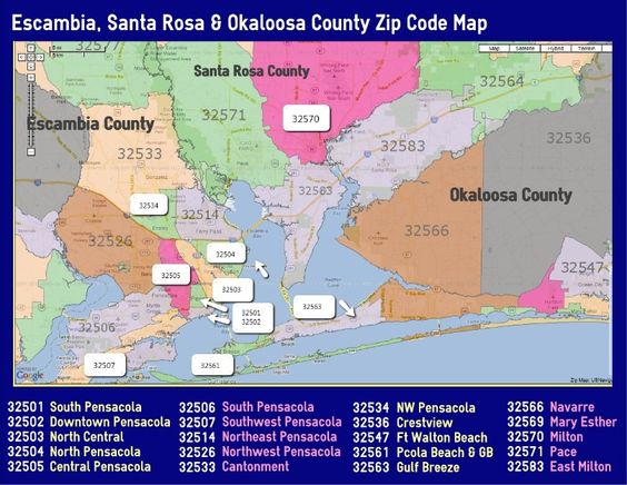 Zip Codes Pensacola Beach Fl Zip Codes Pensacola Beach Fl