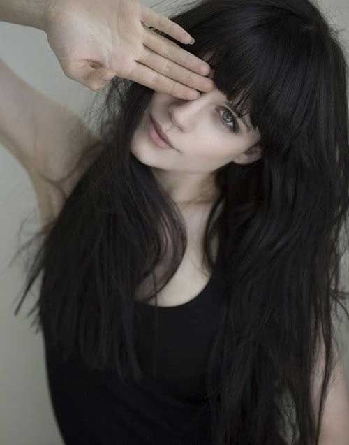 Hair Straight Fringe 44 Ideas Black Hair Aesthetic Straight Black Hair Black Hair Fringe