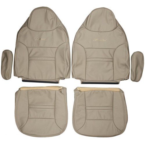 2005 2006 Ford Expedition Limited Perforated Leather Seat Cover Driver Bottom Tan Richmond Auto Upholstery