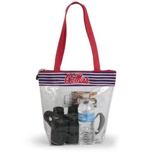 Clear with Long Handles for Ole Miss Rebels Fans. Desden Open Top Stadium Tote