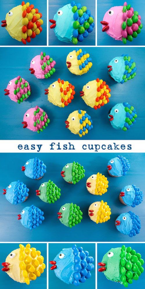 Easy Fish Cupcakes