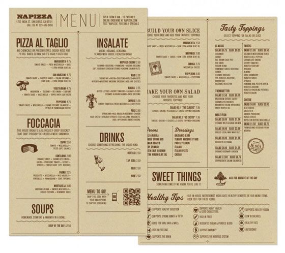 25 Inspiring Restaurant Menu Designs u2013 DesignSwan - sample pizza menu template 25 Inspiring Restaurant Menu Designs u2013 DesignSwan - sample pizza menu template