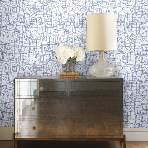 Cubist Cityscape Peel And Stick Wallpaper By York Lelands Wallpaper Peel And Stick Wallpaper Temporary Wallpaper Wallpaper