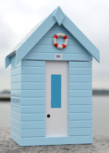 Violet Wooden Beach Hut Money Box Nautical Seaside Coastal Design Violet Wooden Beach Hut Money Box Nautical Seaside Coastal Design