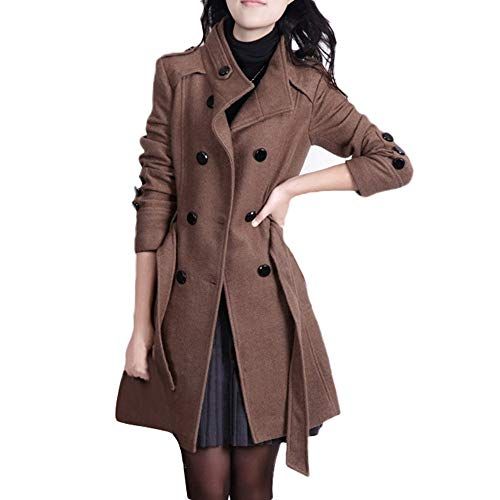 Women Coat JJLIKER Winter Warm Fashion Elegant Leisure Button Parka Jacket Outwear Overcoat with Belt Women Coat JJLIKER Winter Warm Fashion Elegant Leisure Button Parka Jacket Outwear Overcoat with Belt