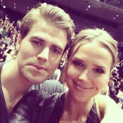 Paul Wesley and Arielle Kebbel