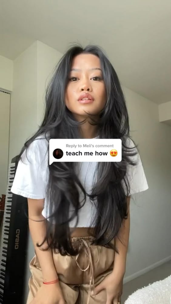 blowout hair tutorial 🤍