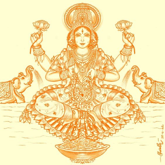 Lakshmi Devi, Goddess of wealth and prosperity