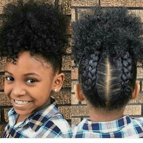 Kids with natural hairstyles