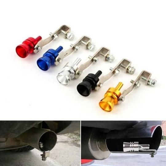 Car Whistle Turbine Whistle Exhaust Pipe Speaker Modified for Automobile Turbine Car Accessories Black, M