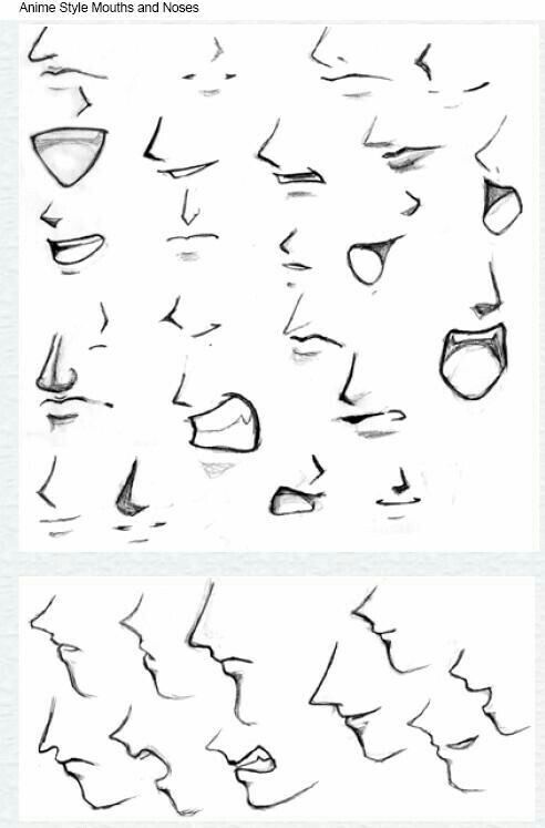 Emotions Anime Drawings Tutorials Anime Mouth Drawing