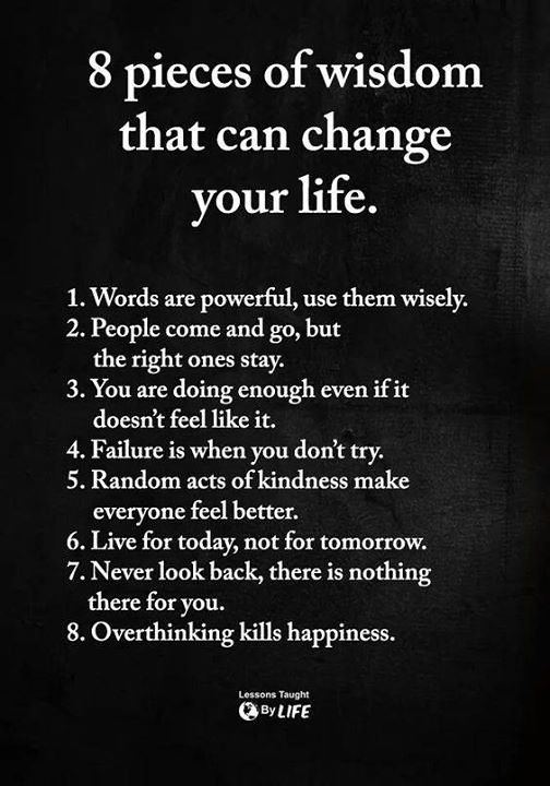 ❝ 8 pieces of wisdom…