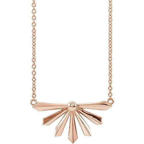Joya 14k Solid Gold Necklace Rose Gold White Gold Great Design